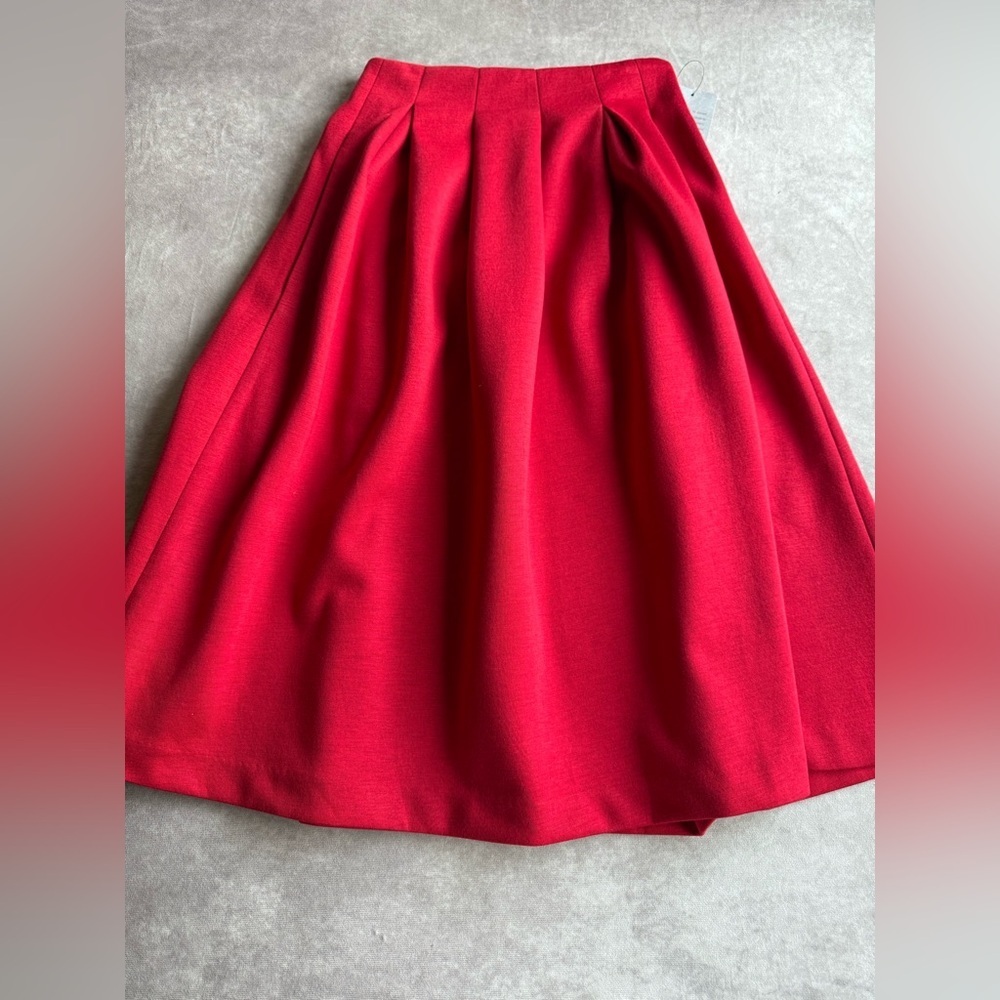 Chic Red A-Line Women's Skirt